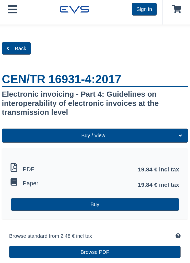 EVS shop less expensive