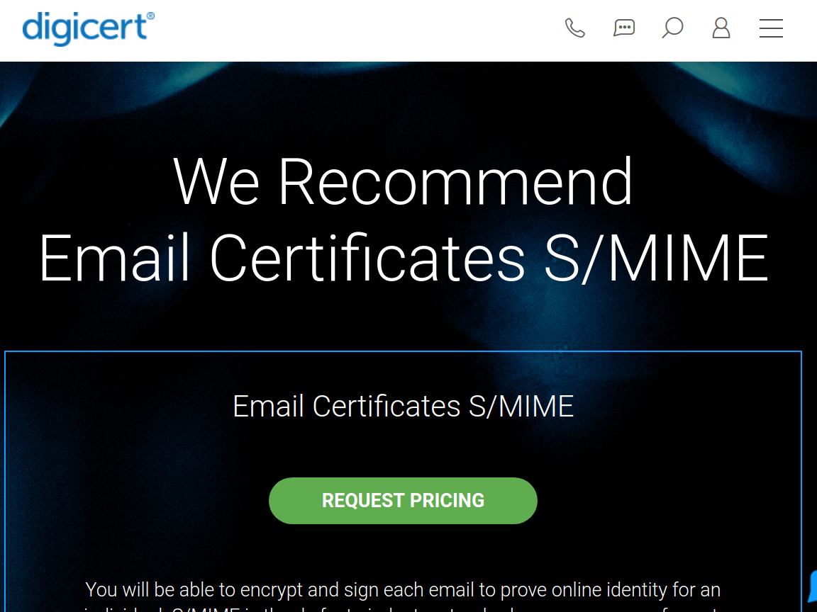 Digicert S/MIME