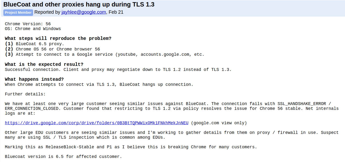 Bluecoat and TLS 1.3